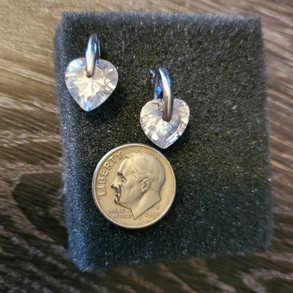 Pink Zebra Print Heart Necklace & Earrings Bundle - Picture 5 of 9